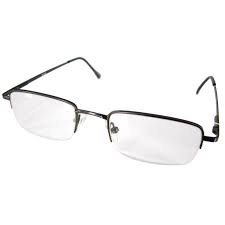 Half-Rimless Metal Reading Glass